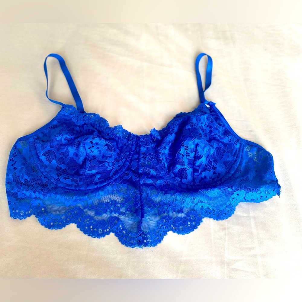 Royal blue bralette (NWOT)